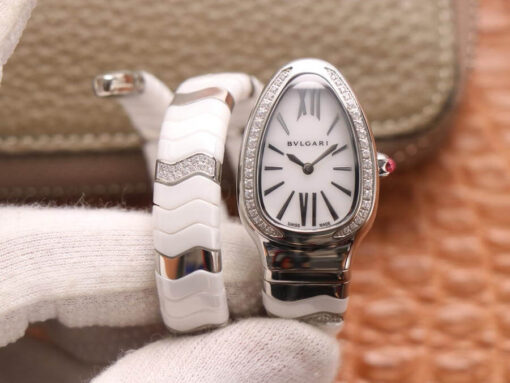 Replica BV Factory Bvlgari Serpenti Stainless Steel Diamond - Buy Replica Watches