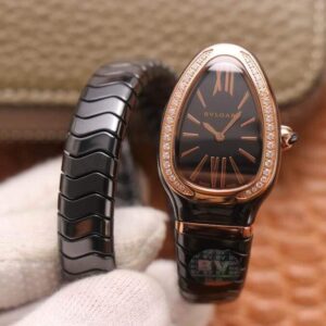 Replica BV Factory Bvlgari Serpenti 102532 Diamond Black Dial - Buy Replica Watches