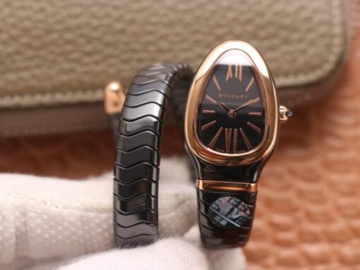 Replica BV Factory Bvlgari Serpenti 102735 Black Dial - Buy Replica Watches