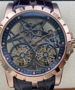 Replica YS Factory Roger Dubuis Excalibur RDDBEX0395 Double Tourbillon Dial - Buy Replica Watches