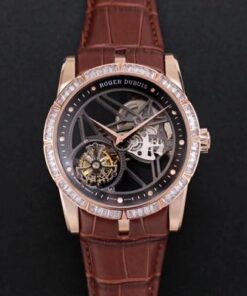 Replica JB Factory Roger Dubuis Excalibur RDDBEX0404 V3 Rose Gold Tourbillon - Buy Replica Watches