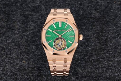 Replica R8 Factory Audemars Piguet Royal Oak Tourbillon 26533OR.OO.1220OR.01 Green Dial - Buy Replica Watches