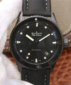 Replica GF Factory Blancpain Fifty Fathoms Bathyscaphe 5000-0130-B52-B Black Dial - Buy Replica Watches