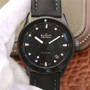 Replica GF Factory Blancpain Fifty Fathoms Bathyscaphe 5000-0130-B52-B Black Dial - Buy Replica Watches