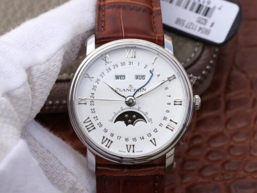 Replica OM Factory Blancpain Villeret 6654 V2 White Dial - Buy Replica Watches