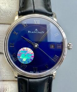 Replica ZF Factory Blancpain Villeret 6551-1127-55B Blue Dial - Buy Replica Watches