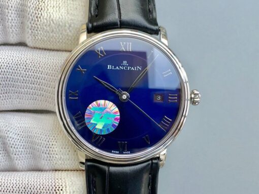 Replica ZF Factory Blancpain Villeret 6551-1127-55B Blue Dial - Buy Replica Watches