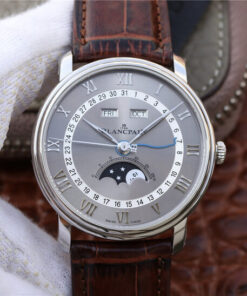 Replica OM Factory Blancpain Villeret 6654-1113-55B V2 Grey Dial - Buy Replica Watches