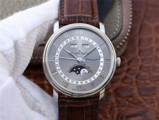 Replica OM Factory Blancpain Villeret 6654-1113-55B V2 Grey Dial - Buy Replica Watches