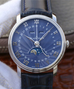 Replica OM Factory Blancpain Villeret 6654-1529-55B V2 Blue Dial - Buy Replica Watches