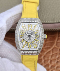 Replica ABF Factory Franck Muller Vanguard Yellow Strap - Buy Replica Watches