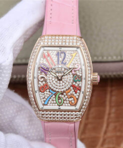 Replica ABF Factory Franck Muller Vanguard Rose Gold Diamond-set Dial - Buy Replica Watches