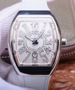 Replica ZF Factory Franck Muller Vanguard V 45 SC DT 5N BC White Dial - Buy Replica Watches