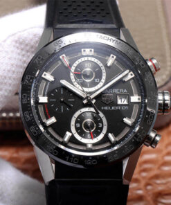 Replica XF Factory TAG Heuer Carrera CAR201Z.FT6046 Black Dial - Buy Replica Watches