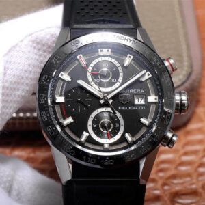 Replica XF Factory TAG Heuer Carrera CAR201Z.FT6046 Black Dial - Buy Replica Watches