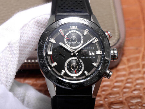 Replica XF Factory TAG Heuer Carrera CAR201Z.FT6046 Black Dial - Buy Replica Watches