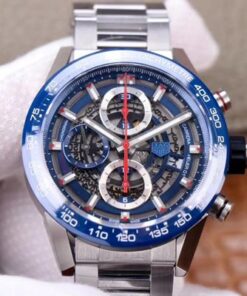 Replica XF Factory Tag Heuer Carrera Calibre Heuer 01 CAR201T.BA0766 Chronograph Blue Dial - Buy Replica Watches