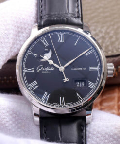 Replica V9 Factory Glashutte Senator 1-36-04 Blue Dial - Buy Replica Watches