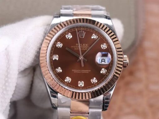 Replica TW Factory Rolex Datejust M126331-0003 41MM Chocolate Dial - Buy Replica Watches