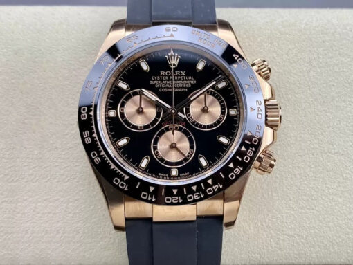 Replica Clean Factory Rolex Cosmograph Daytona M116515LN-0017 Black Dial - Buy Replica Watches
