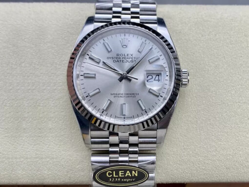 Replica Clean Factory Rolex Datejust M126234-0013 36MM Silver Dial - Buy Replica Watches