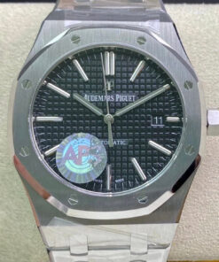 Replica APS Factory Audemars Piguet Royal Oak 15400ST.OO.1220ST.01 Black Dial - Buy Replica Watches