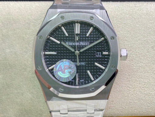 Replica APS Factory Audemars Piguet Royal Oak 15400ST.OO.1220ST.01 Black Dial - Buy Replica Watches