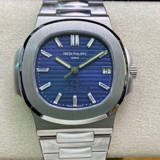 Replica PPF Factory Patek Philippe Nautilus 5711/1P 40th Anniversary Blue Dial - Buy Replica Watches