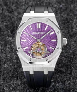 Replica R8 Factory Audemars Piguet Royal Oak Tourbillon V3 Purple Dial - Buy Replica Watches