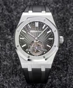 Replica R8 Factory Audemars Piguet Royal Oak Tourbillon V3 Black Strap - Buy Replica Watches