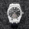 Replica R8 Factory Audemars Piguet Royal Oak Tourbillon V3 Black Rubber Strap - Buy Replica Watches