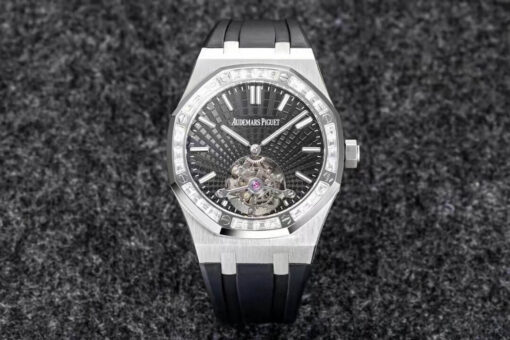 Replica R8 Factory Audemars Piguet Royal Oak Tourbillon V3 Black Rubber Strap - Buy Replica Watches